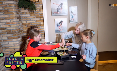 Leifur Arnar & Majó in Icelandic children's news