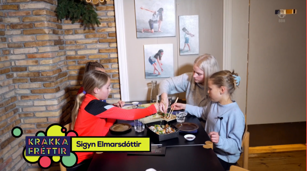 Leifur Arnar & Majó í Krakkafréttum