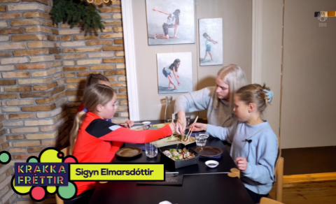 Leifur Arnar & Majó in Icelandic children's news